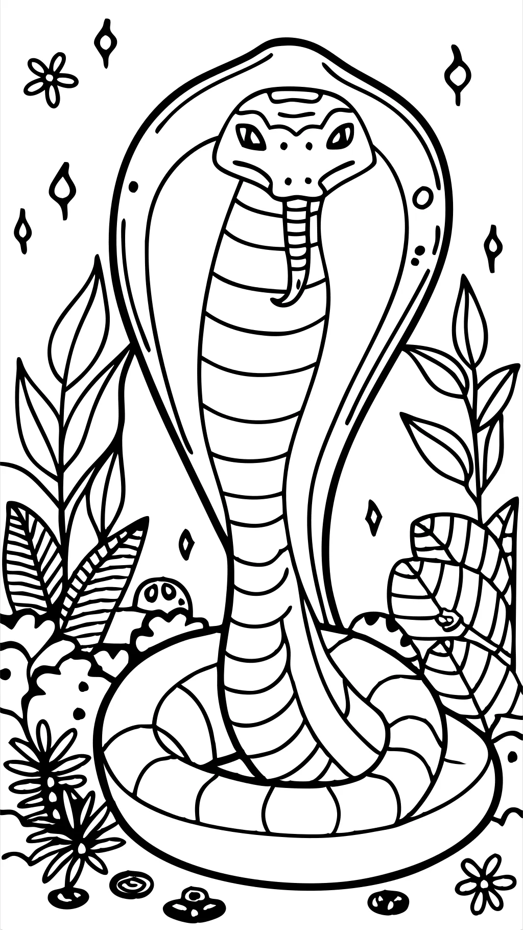 king cobra coloring pages